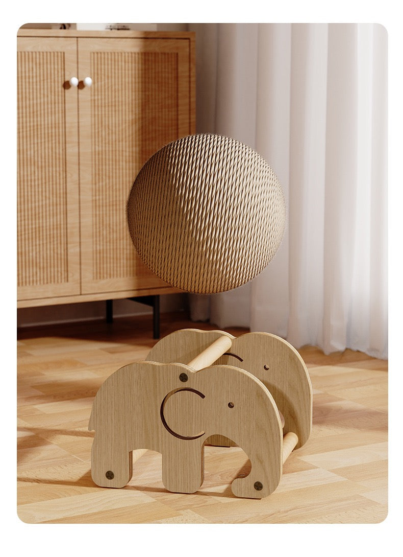 Rotatable Sisal Cat Scratcher Toy