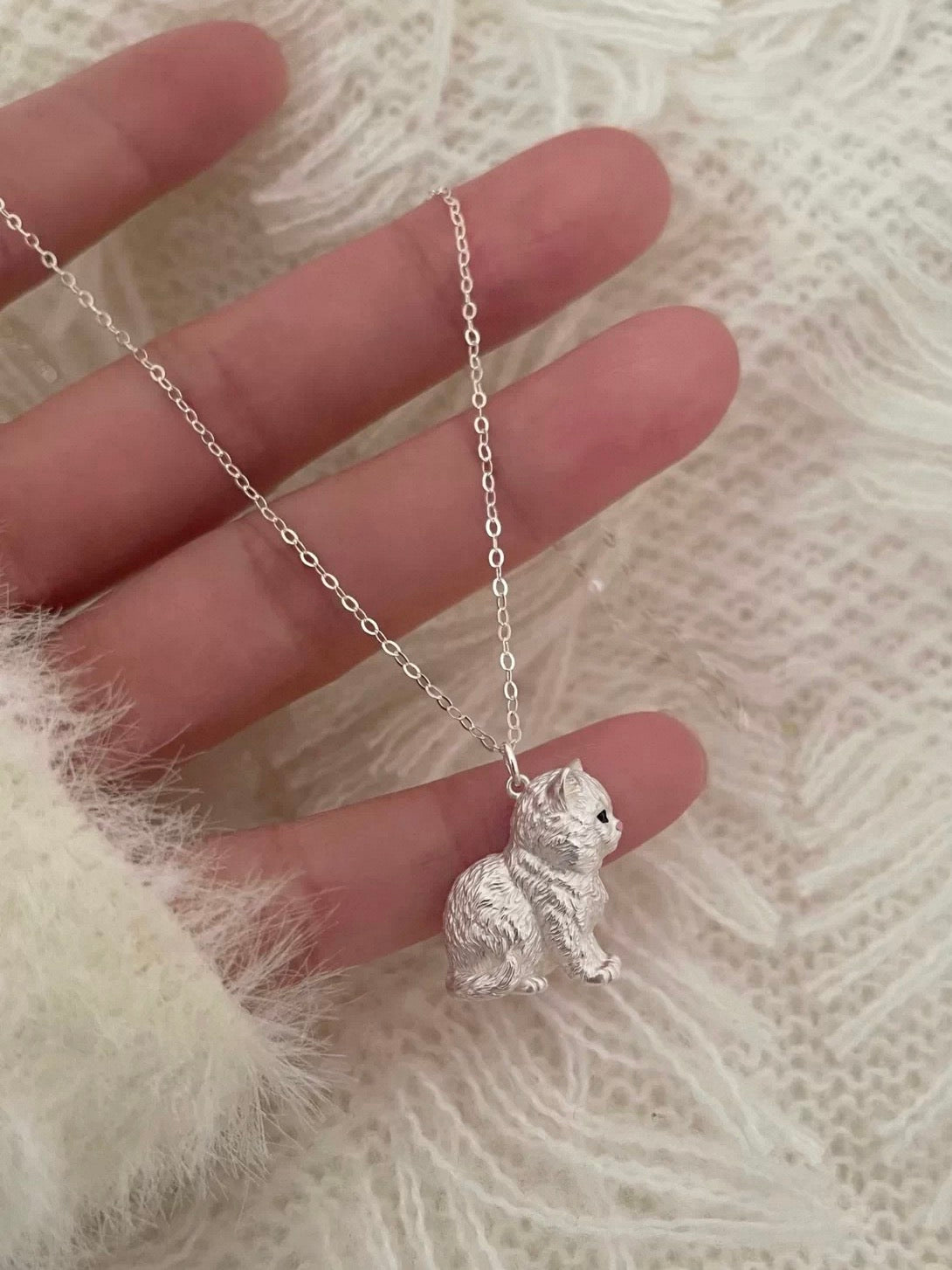 Custom Pet Silver Necklace – Turn Your Dog or Cat Photo into a Memorial Jewelry Keepsake