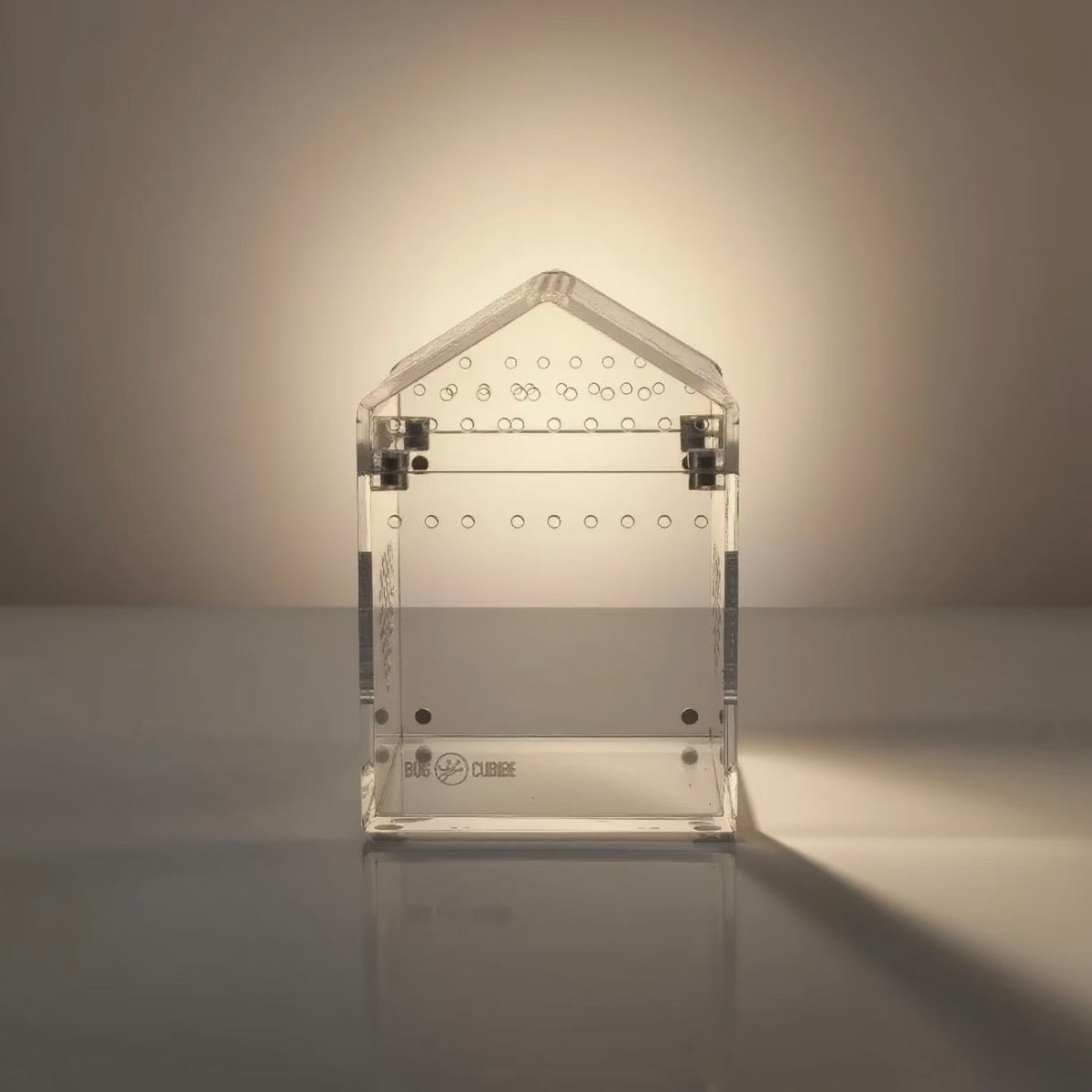 4mm Crystal Clear Acrylic Reptile House Habitat | Tall Roof Design Terrarium Enclosure for Small Reptiles
