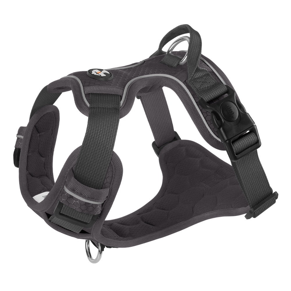 Orange Reflective No-Pull Dog Harness with Control Handle