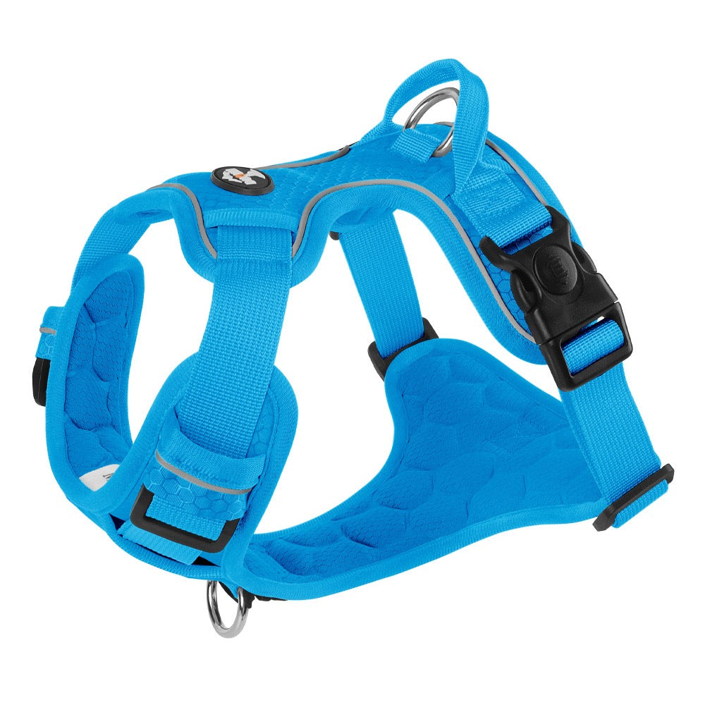 Orange Reflective No-Pull Dog Harness with Control Handle
