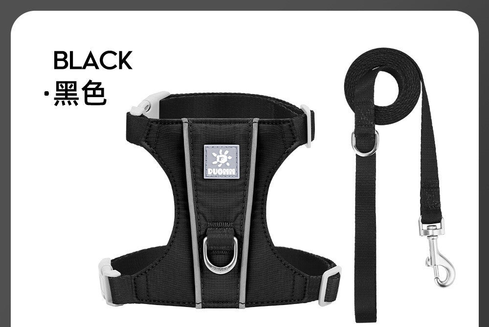 Puppy & Cat Walking Harness Set - Ultra-Lightweight Reflective Step-in Harness for Small Pets, Comfort & Safety