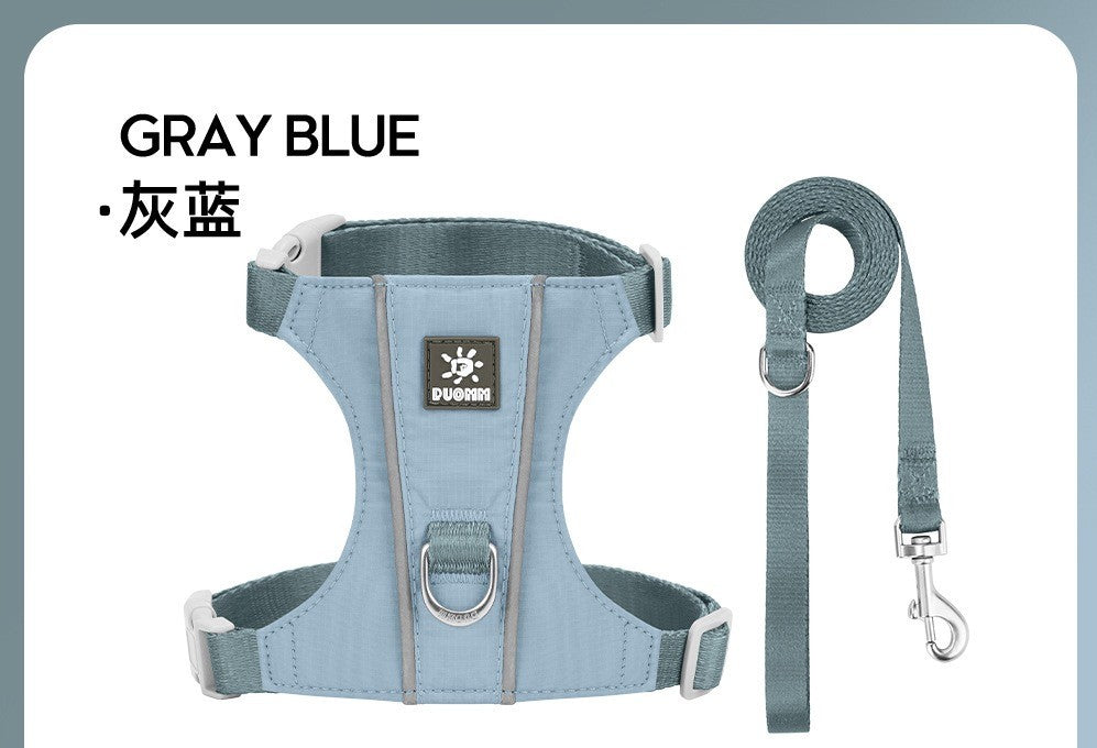 Puppy & Cat Walking Harness Set - Ultra-Lightweight Reflective Step-in Harness for Small Pets, Comfort & Safety