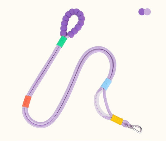 Lightweight Comfort Grip Dog Leash, Reflective Safety Lead with Soft Foam Wrist Loop & Quick-Release Clip