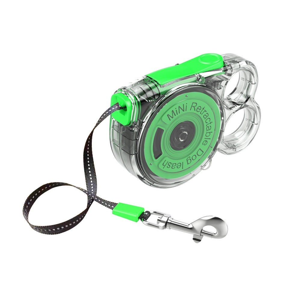 Mini Retractable Dog Leash – Compact & Portable for Small Breeds