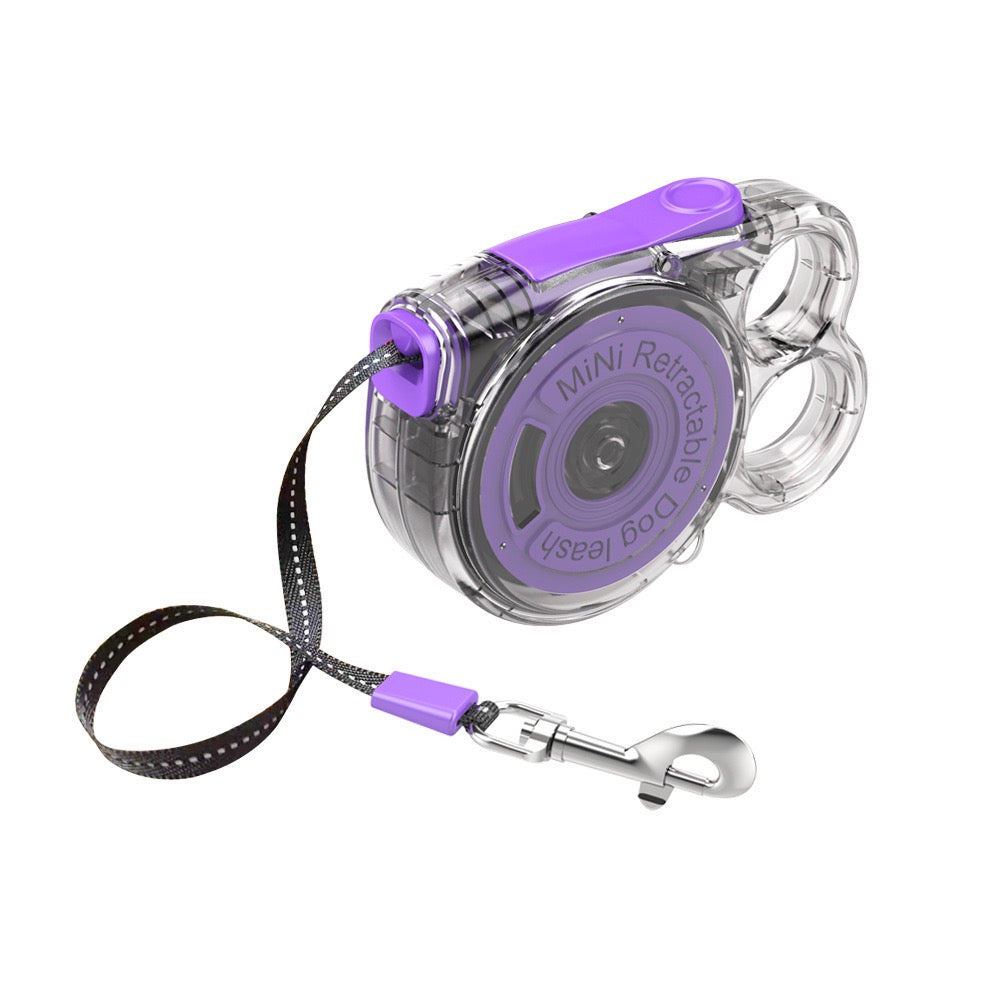 Mini Retractable Dog Leash – Compact & Portable for Small Breeds