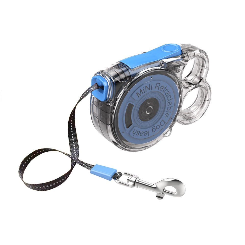Mini Retractable Dog Leash – Compact & Portable for Small Breeds