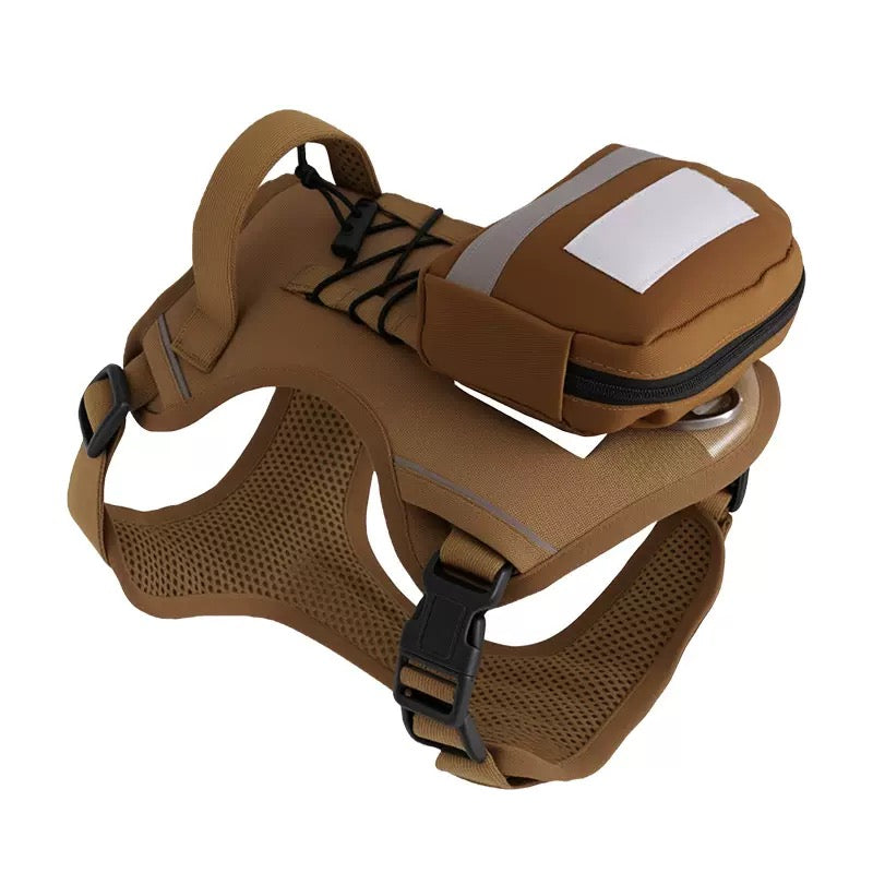 Adventure Dog Harness with Storage Pouch – No-Pull & Adjustable