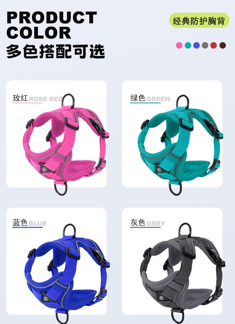 No-Pull Pet Harness – Soft Padded Mesh Harness for Cats & Small Dogs