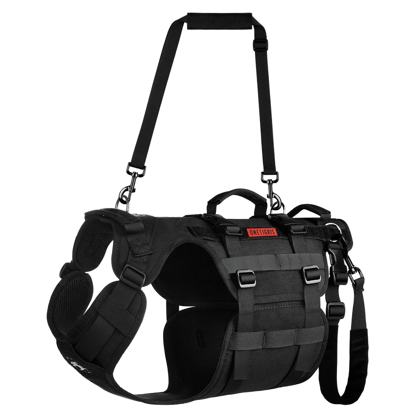 Tactical MOLLE Dog Harness – Heavy-Duty No-Pull Harness for Large Dogs