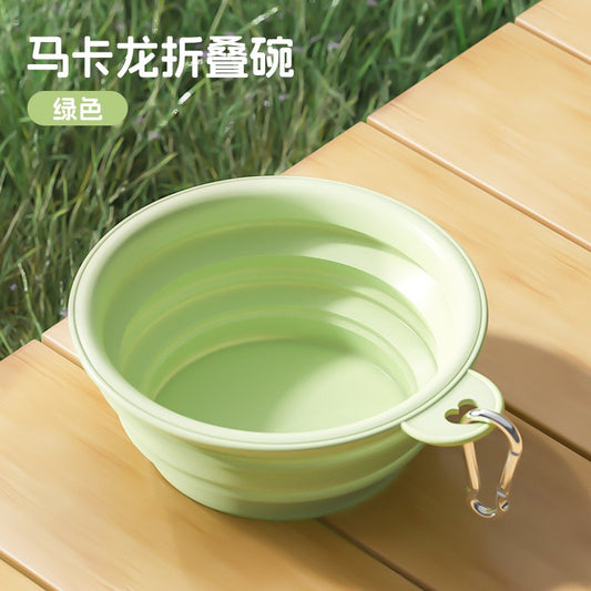 Collapsible Pet Travel Bowl – Portable Water & Food Bowl with Carabiner