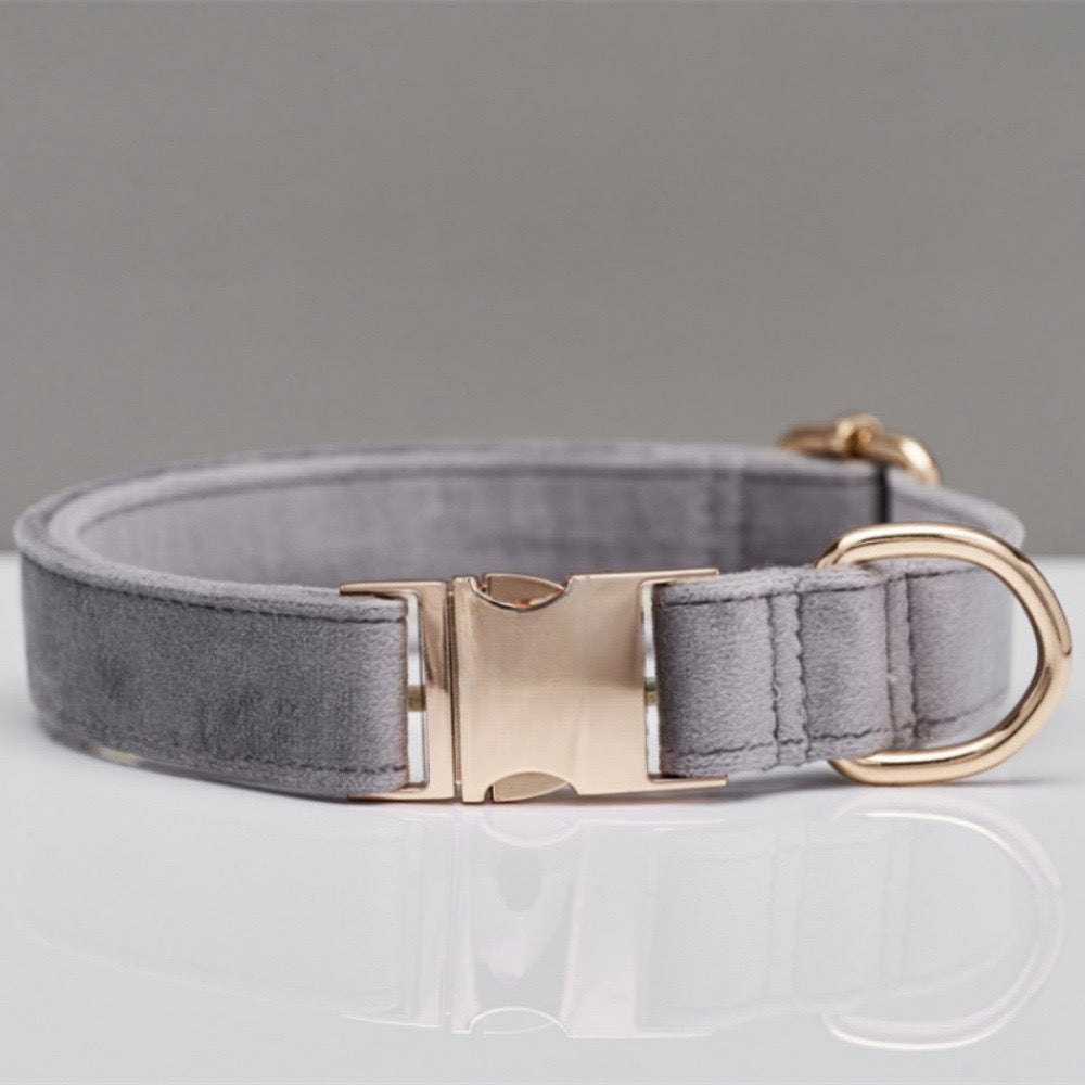 Velvet Pet Collar – Soft Customizable Collar for Cats & Dogs All Sizes