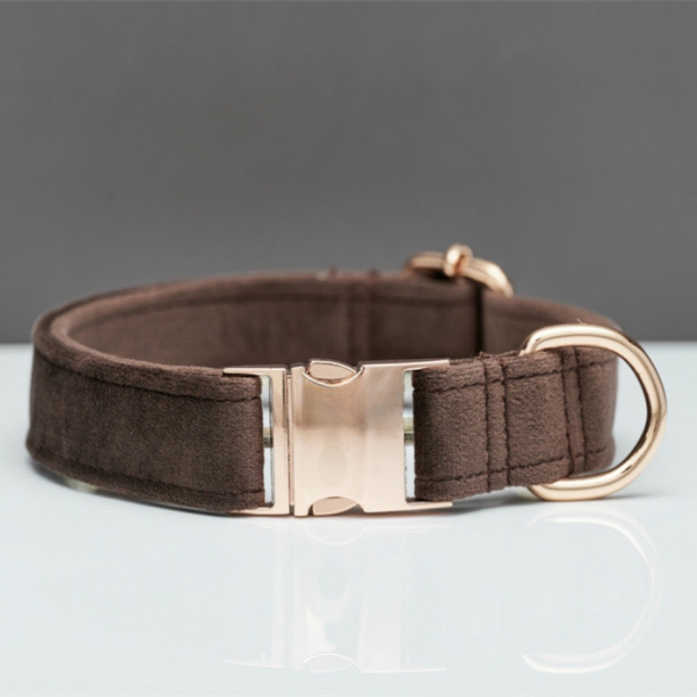 Velvet Pet Collar – Soft Customizable Collar for Cats & Dogs All Sizes