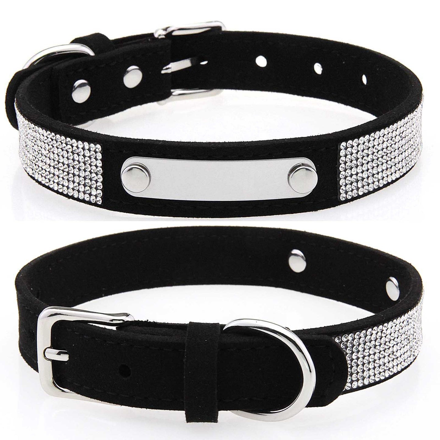 Bling Rhinestone Personalized Pet Collar – Shine in Every Step