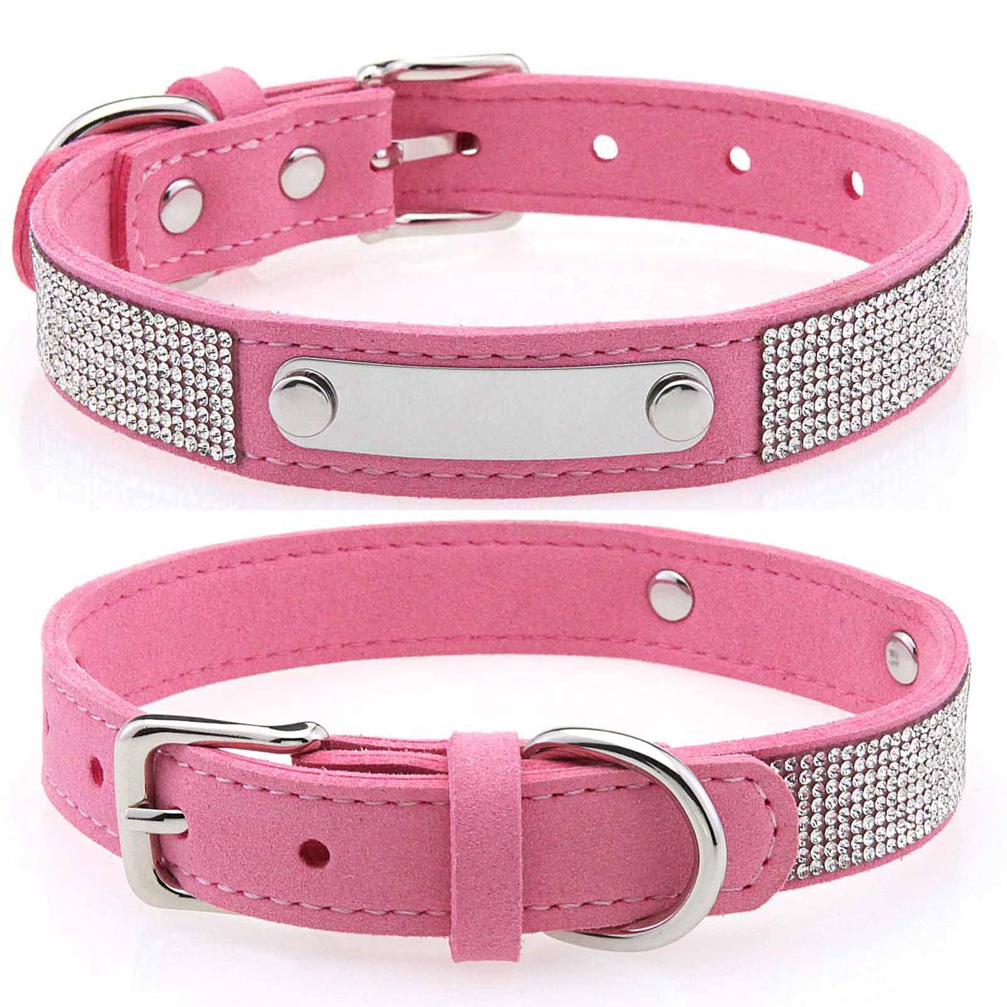 Bling Rhinestone Personalized Pet Collar – Shine in Every Step