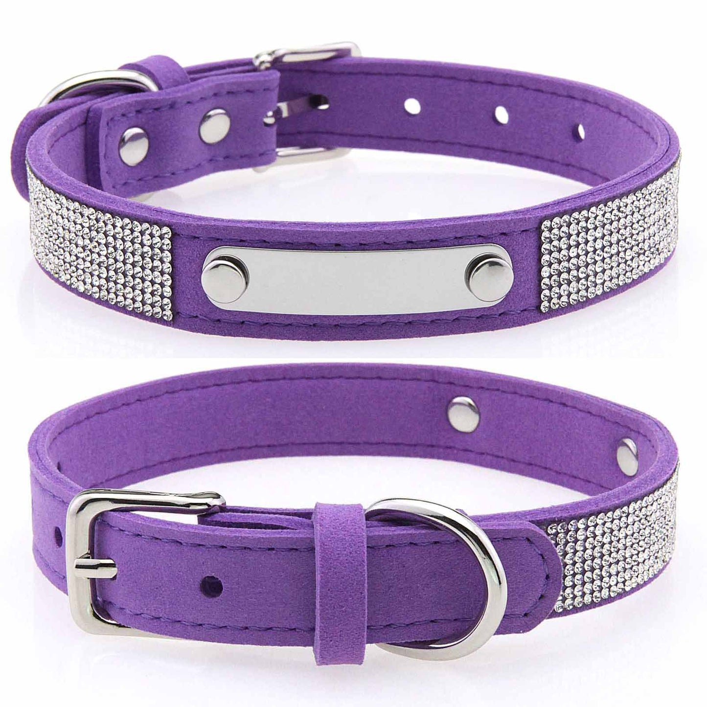 Bling Rhinestone Personalized Pet Collar – Shine in Every Step