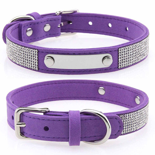 Bling Rhinestone Personalized Pet Collar – Shine in Every Step