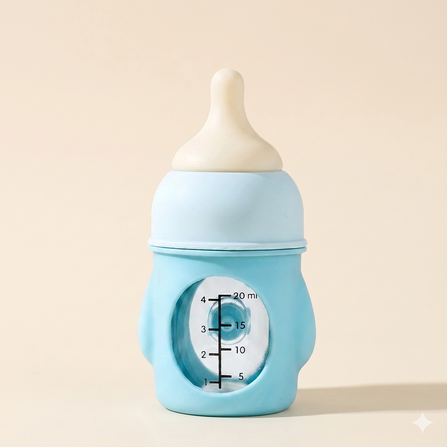 20ml ８０MLSmall Pet Nursing Bottle, BPA-Free Silicone Puppy Kitten Feeding Bottle with Scale, Anti-Colic Soft Nipple for Newborn Small Animals