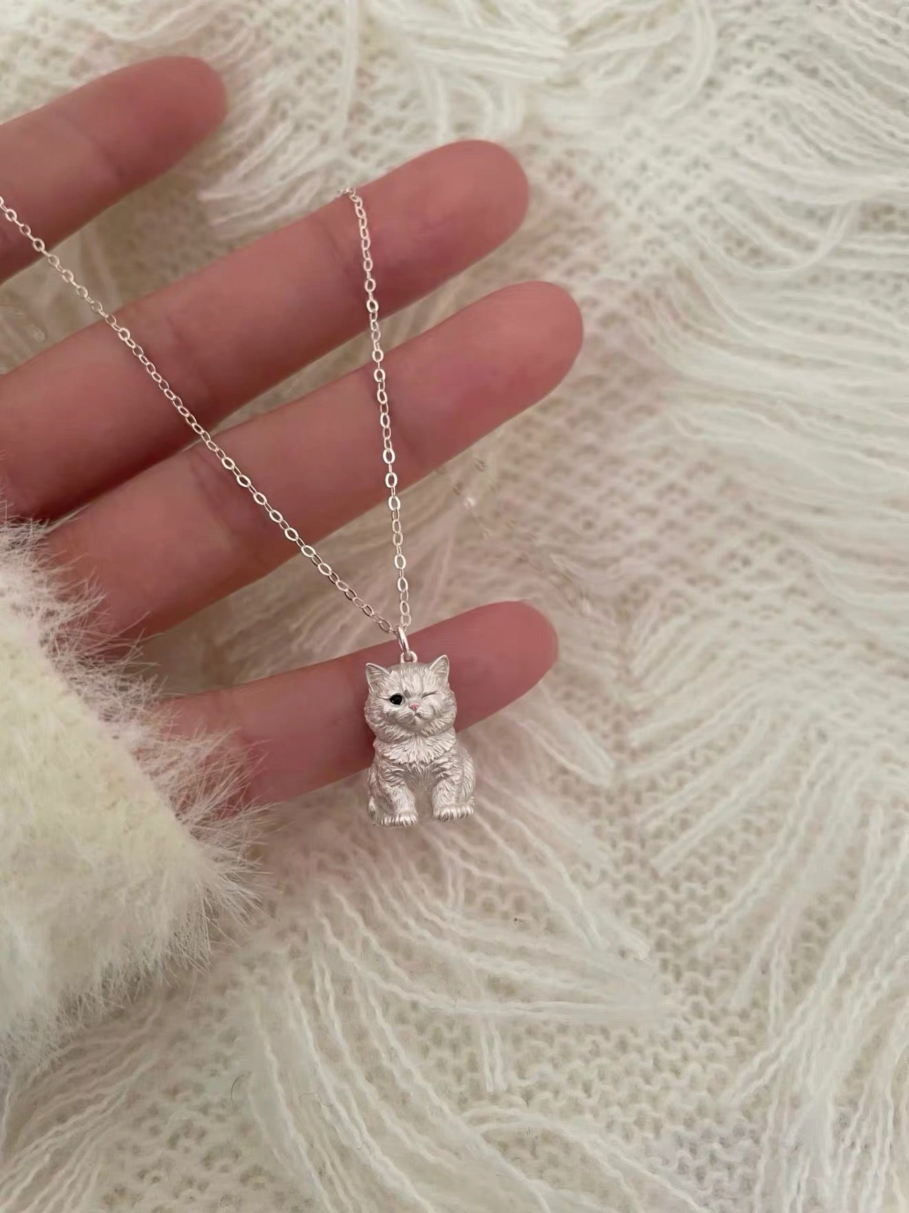Custom Pet Silver Necklace – Turn Your Dog or Cat Photo into a Memorial Jewelry Keepsake