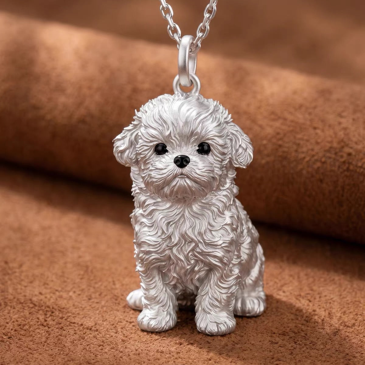 Custom Pet Silver Necklace – Turn Your Dog or Cat Photo into a Memorial Jewelry Keepsake