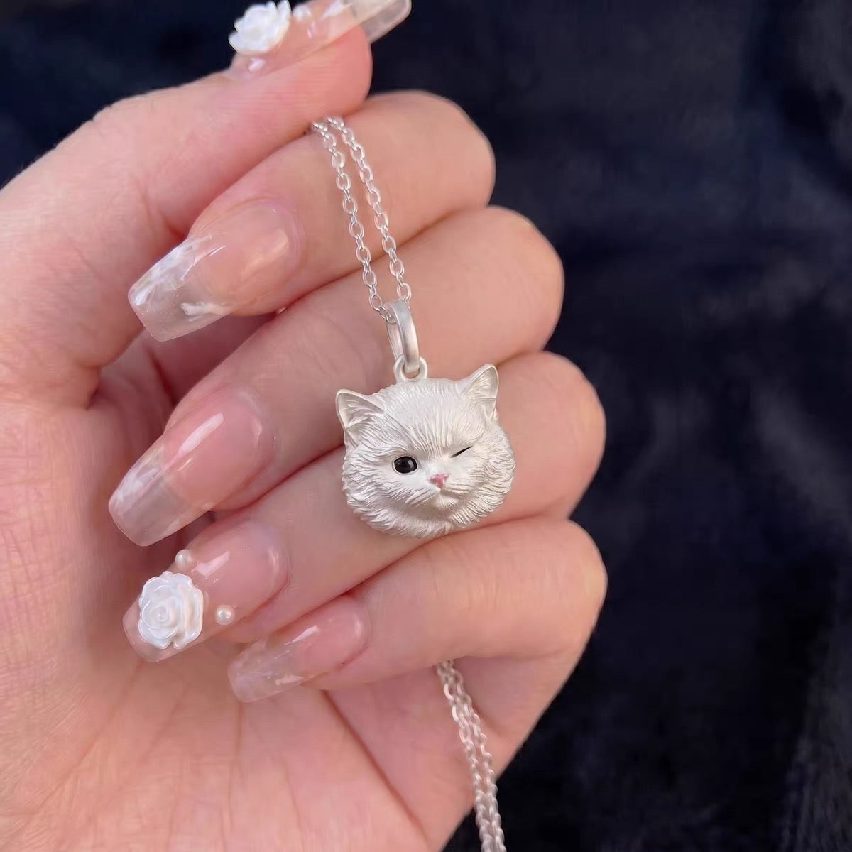 Custom Pet Silver Necklace – Turn Your Dog or Cat Photo into a Memorial Jewelry Keepsake