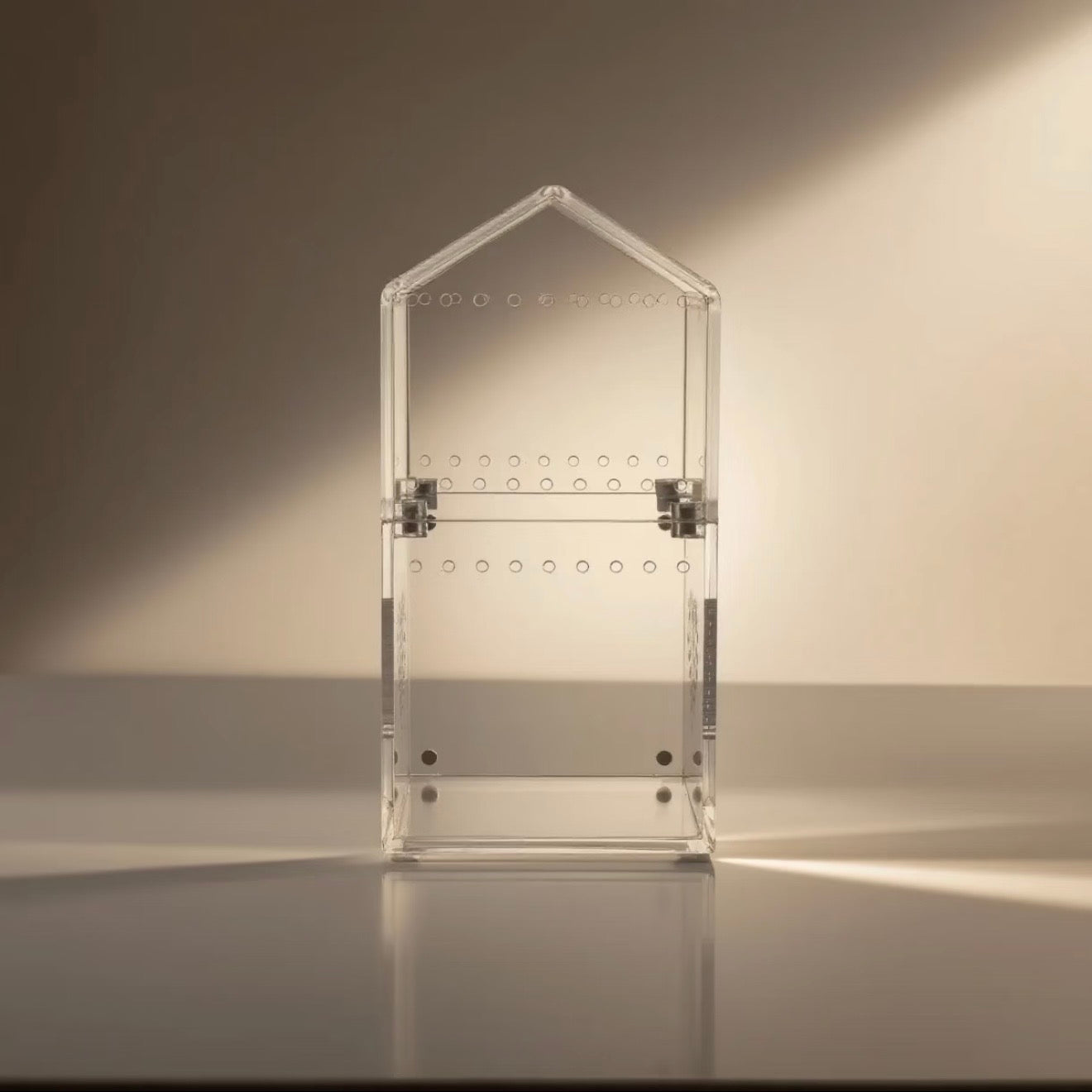4mm Crystal Clear Acrylic Reptile Habitat House | Large Roof Design Tall Terrarium Enclosure