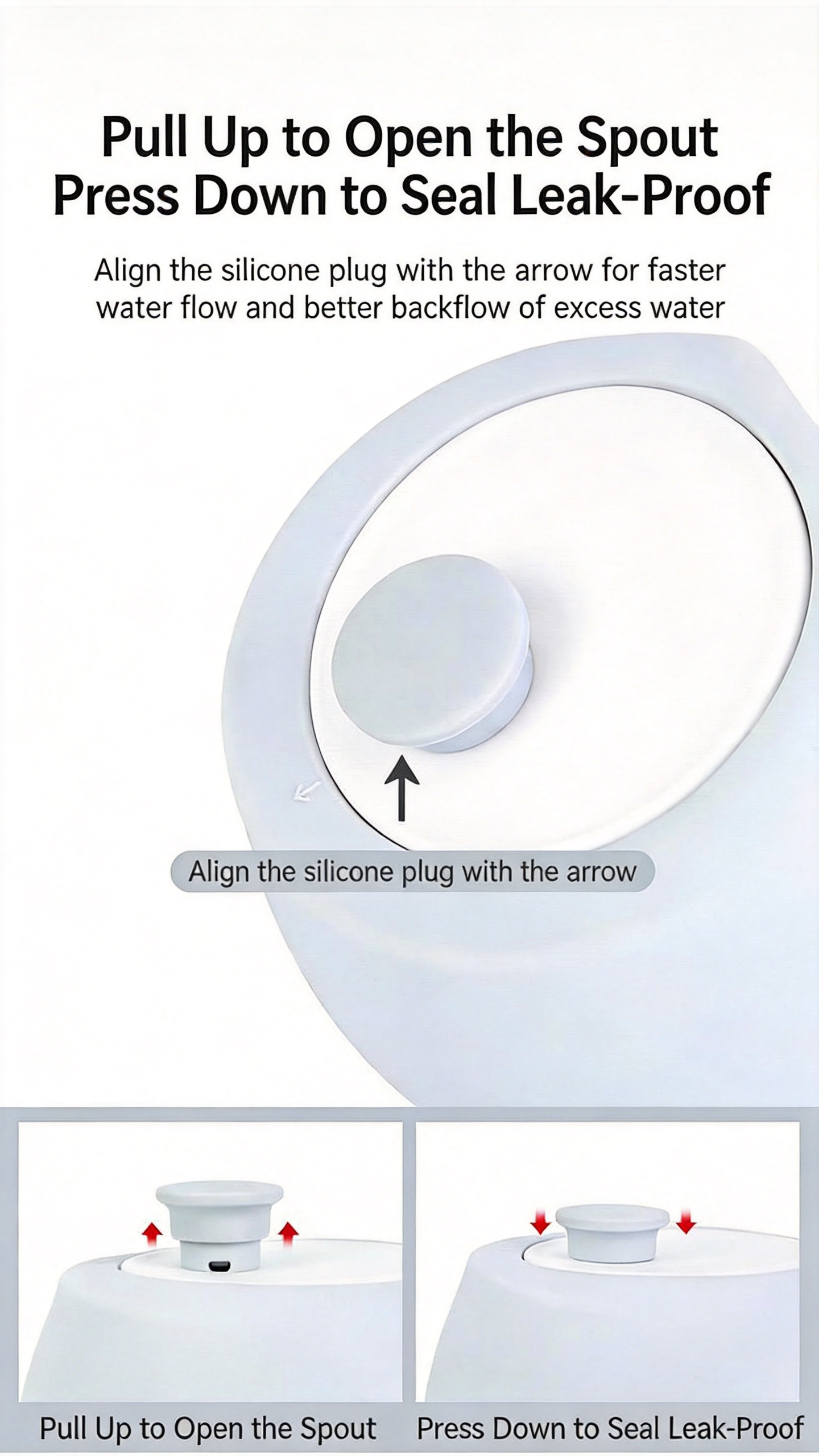 Portable Silicone Pet Travel Water Cup Outdoor Dog Cat Water Bottle